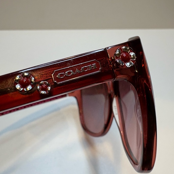 Coach Women’s Sunglasses HC8017 (L009 Kendall) 5032/8H (Burgundy) 56•16•130 - Picture 8 of 11